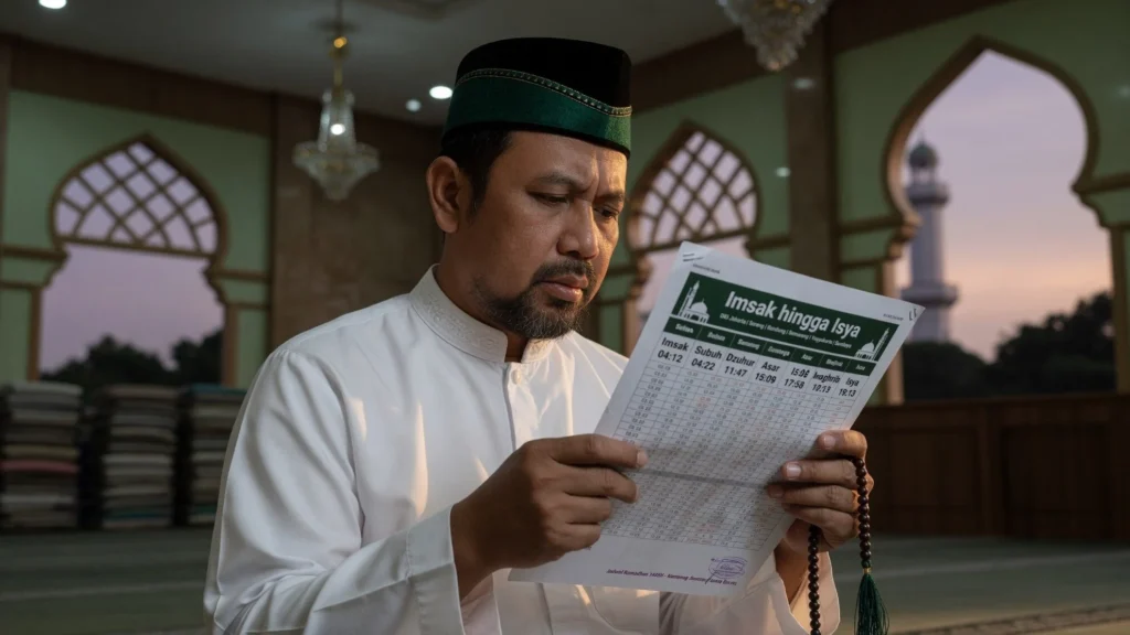 Rincian Imsak hingga Isya Enam Kota Besar