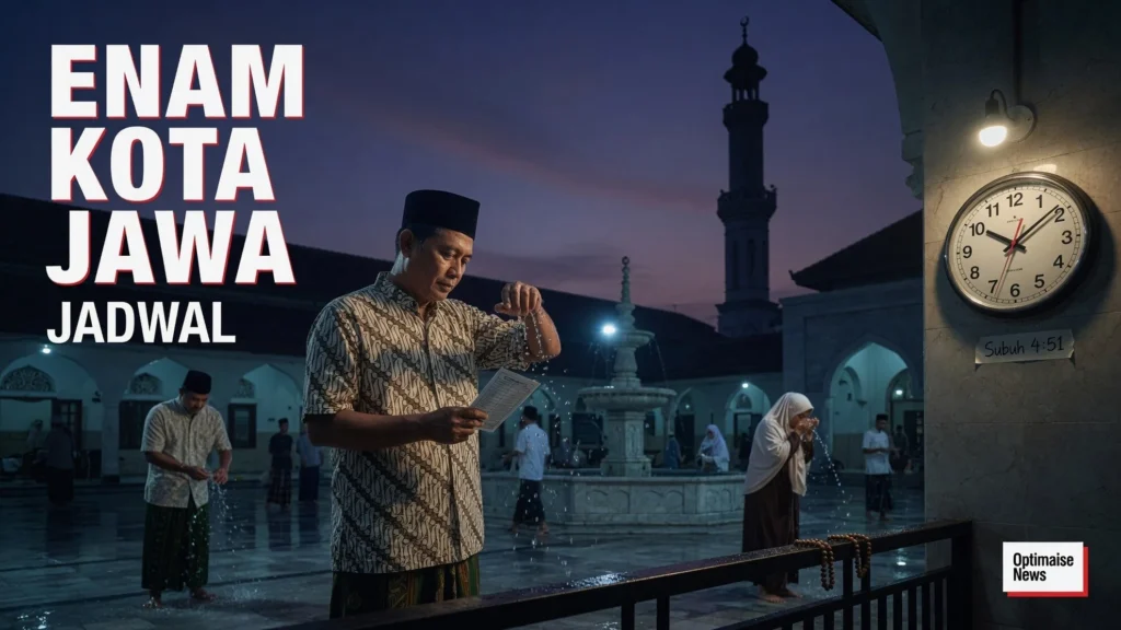 Enam Kota Jawa Sesuaikan Jadwal Salat Senin 6 Beda 26 Menit