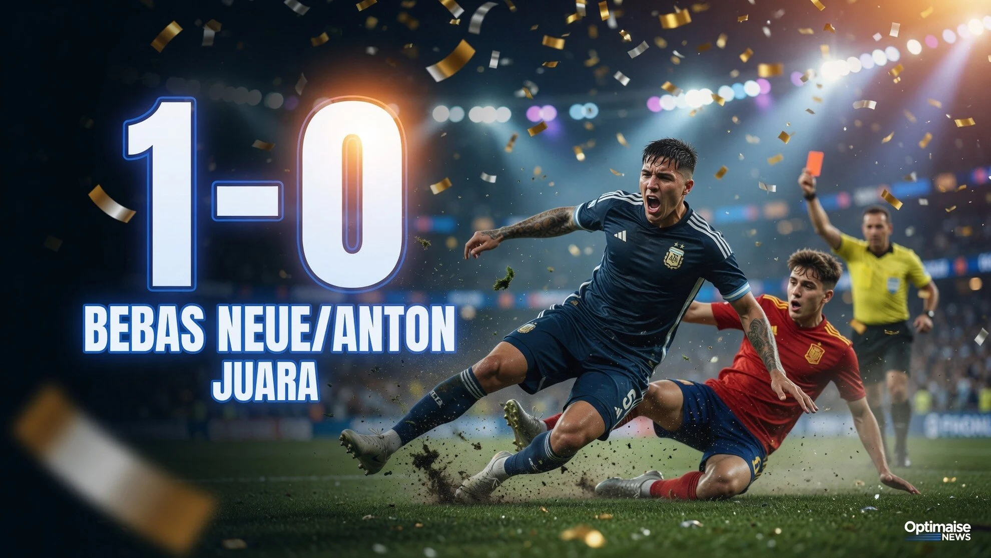 Enzo Fernandez Diusir Merah, Spanyol Juara Dunia 2026 1-0