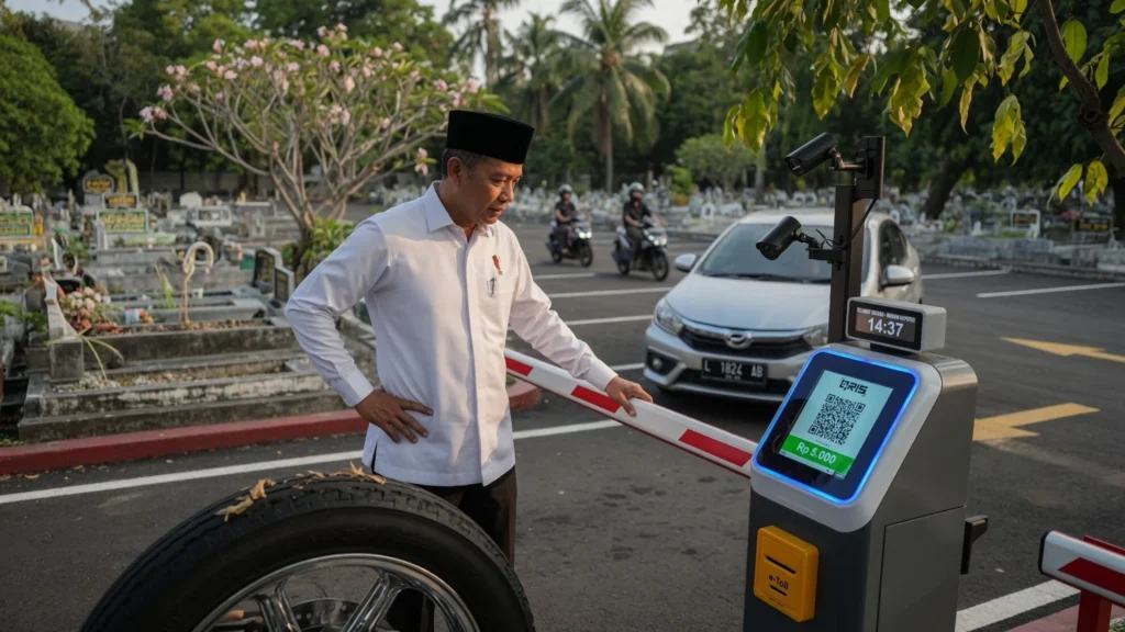 Alur Masuk-Keluar Portal: Bayar QRIS atau E-Toll