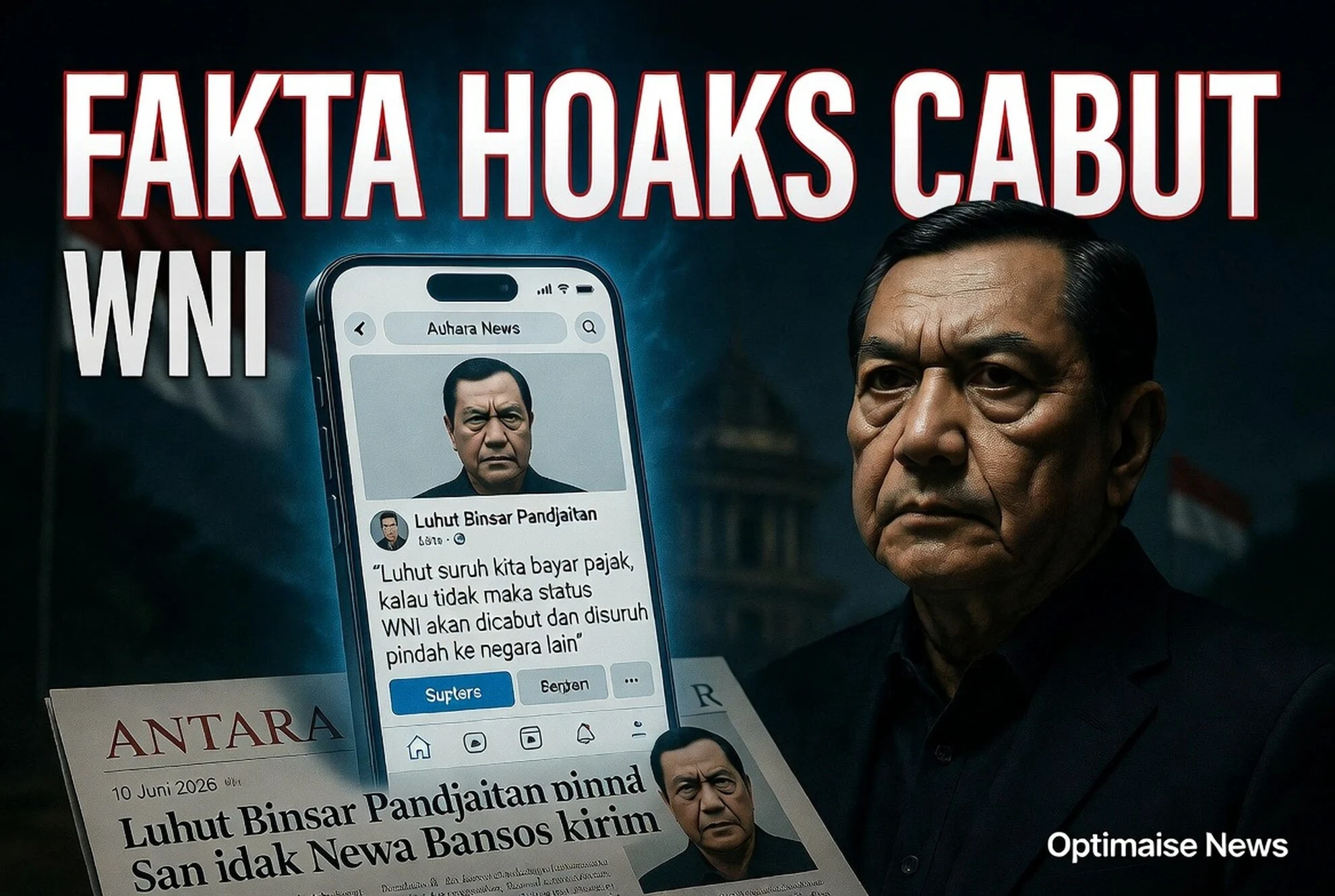 Fakta Hoaks Cabut WNI: Luhut Tak Pernah Bilang Begitu