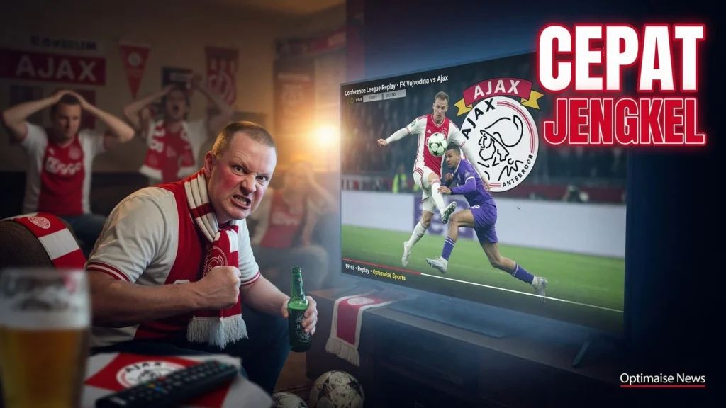 Fans Ajax Jengkel Logo Usang di Vojvodina vs Ajax Meski Unggul Cepat