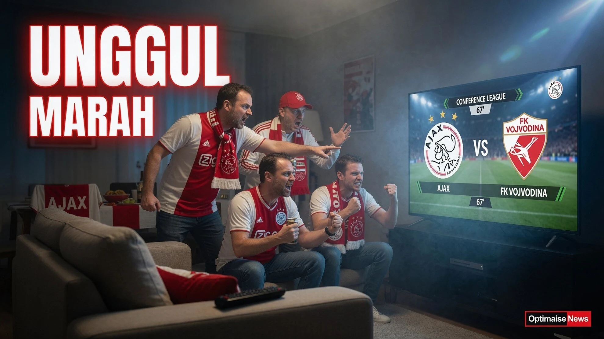 Fans Amsterdam Marah Logo Salah di Vojvodina vs Ajax Meski Tim Unggul