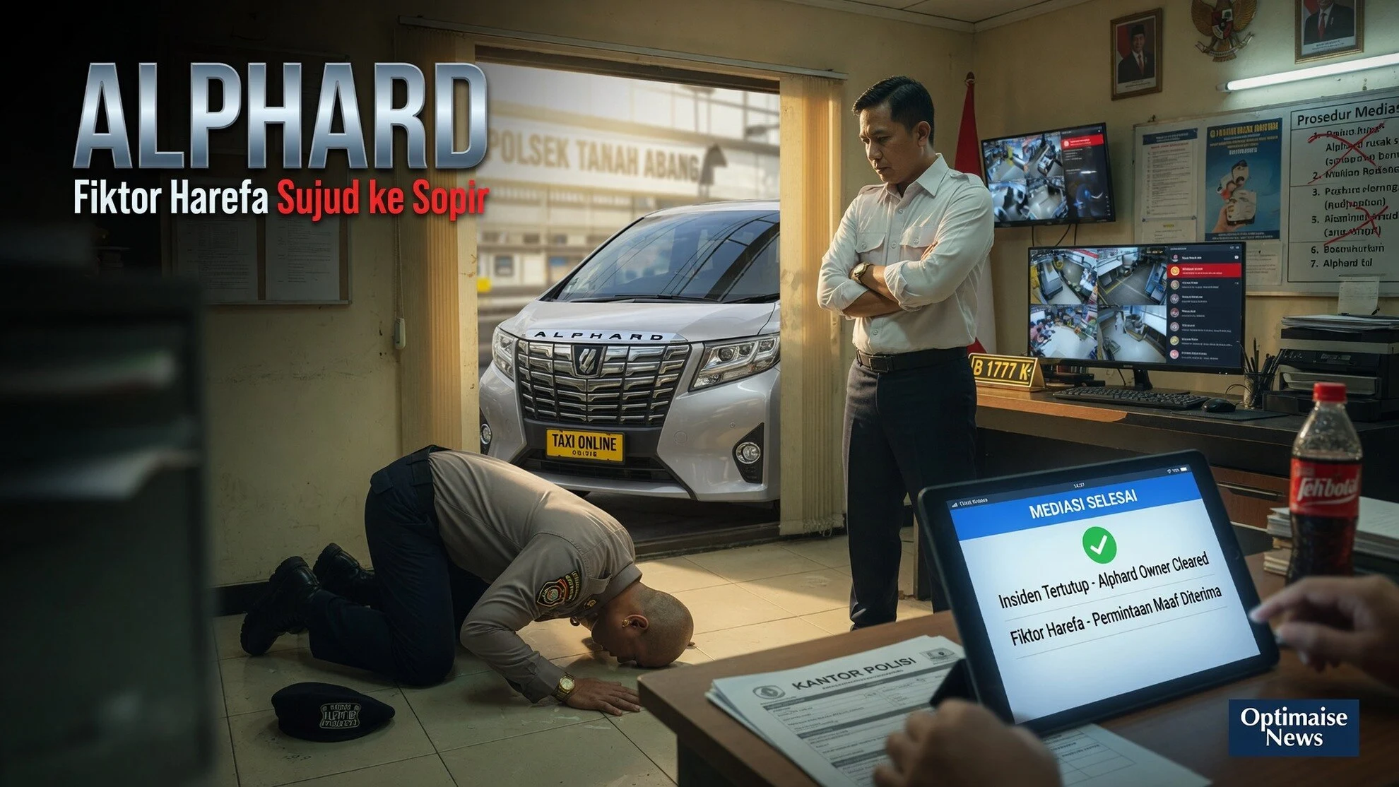 Fiktor Harefa Sujud ke Sopir Alphard di HI