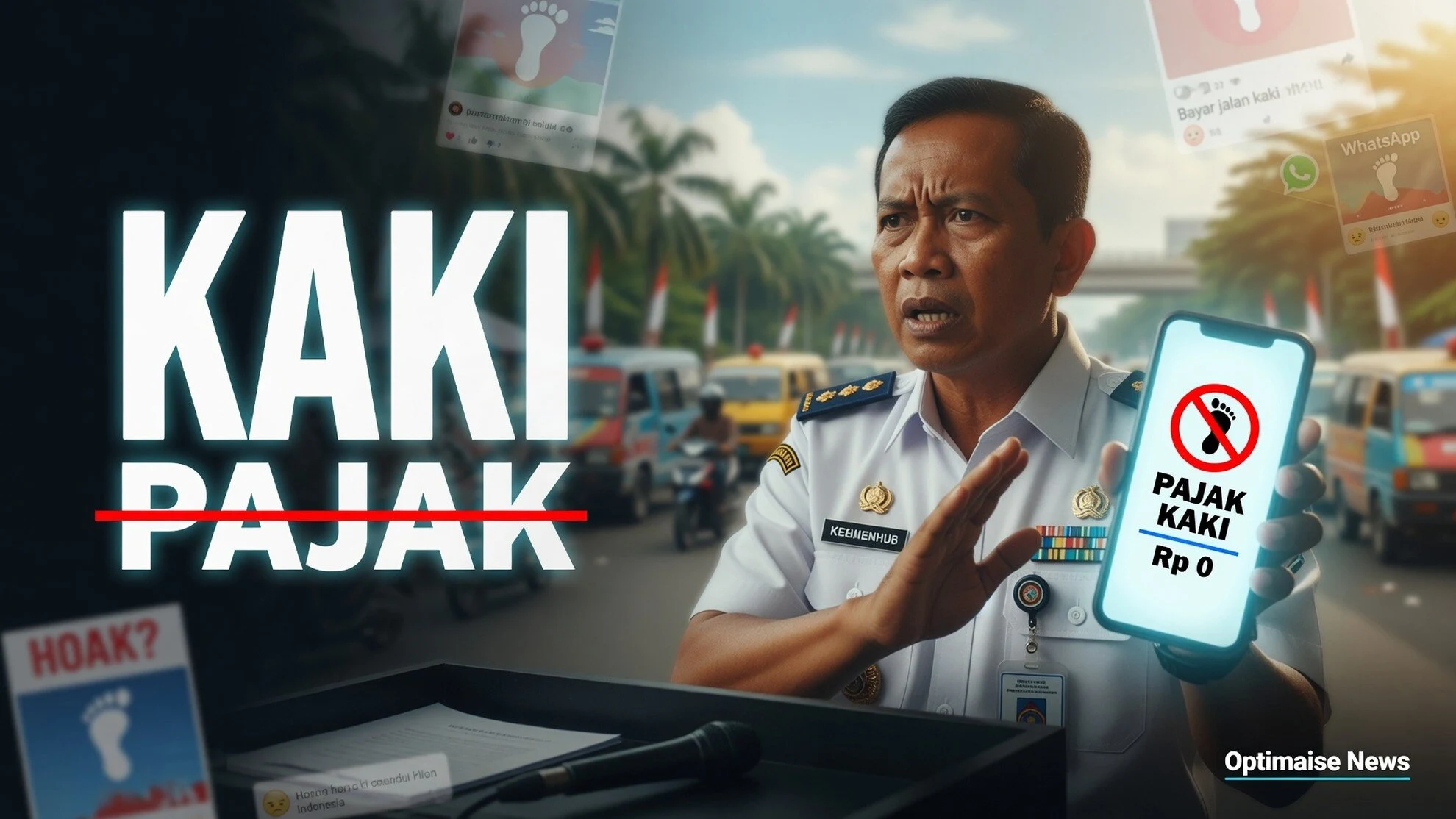Foto Mudik 2021 Dipakai Sebar Hoaks Pajak Pejalan Kaki