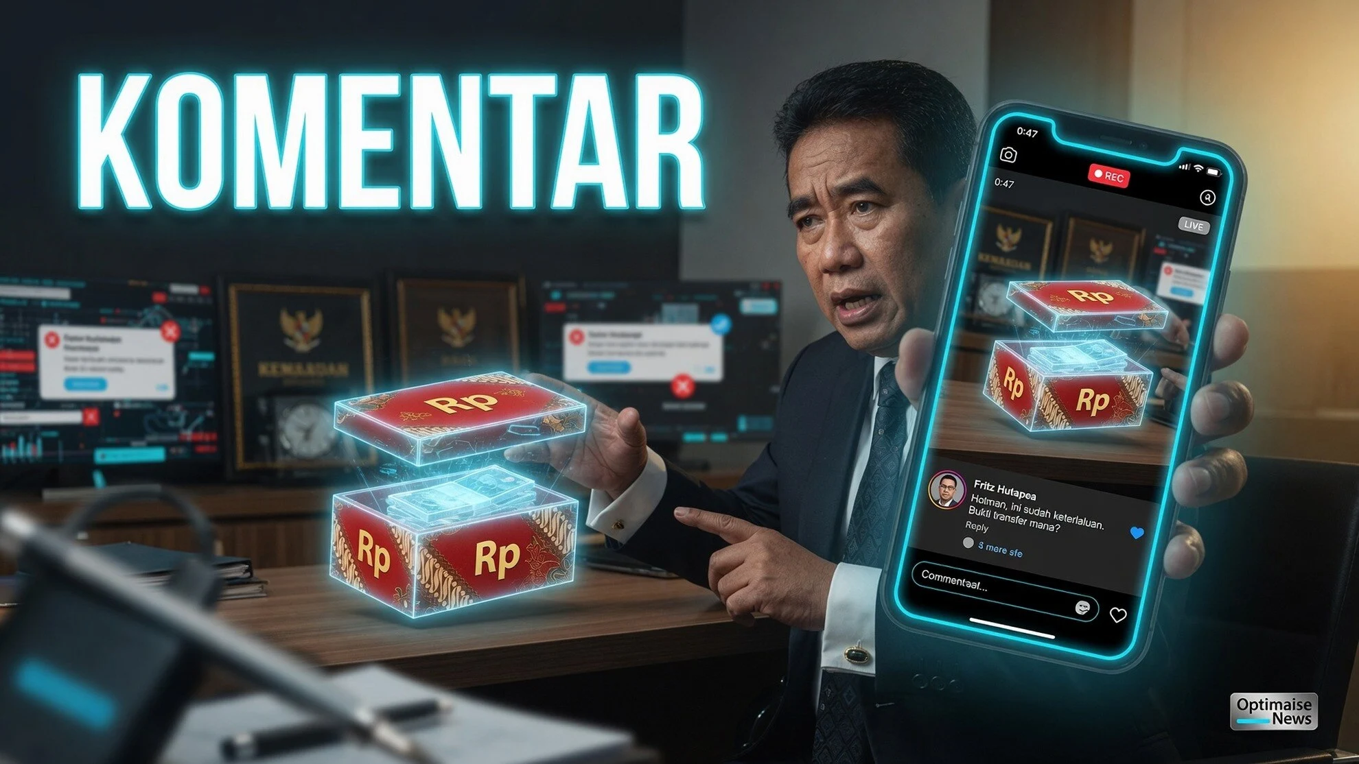 Fritz Ubah Arah Narasi Angpao Rp1 Miliar Lewat Komentar IG