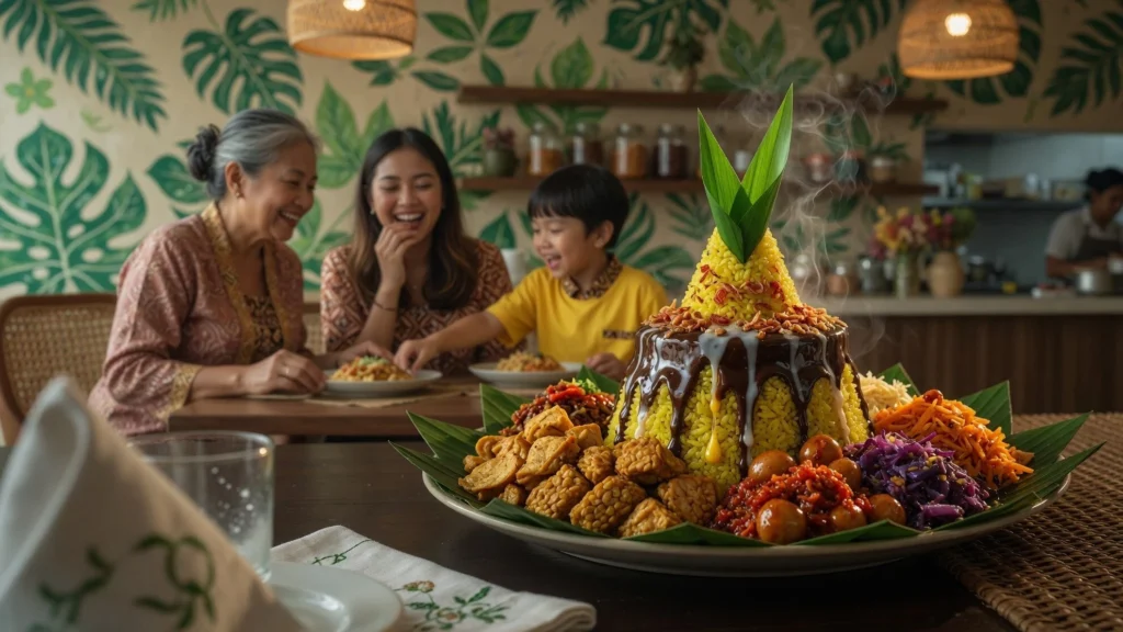 Tiga Generasi Berkumpul di Meja Restoran