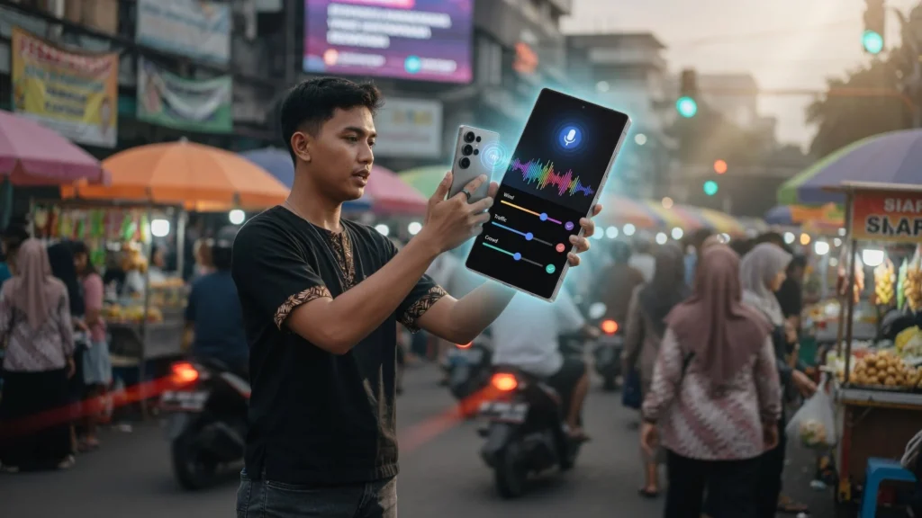Audio Eraser serta Voice Focus Saat Vlog di Keramaian