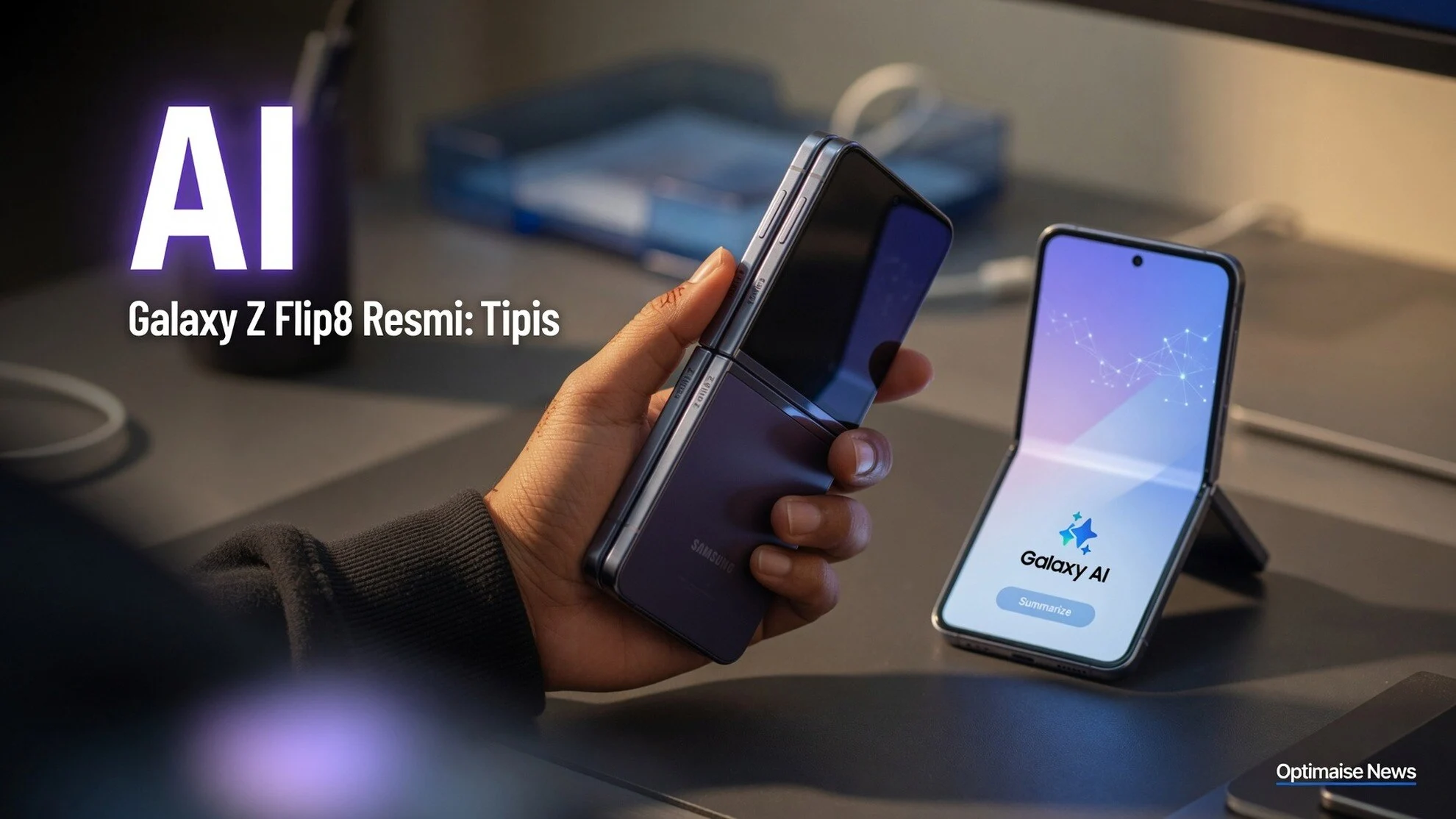 Galaxy Z Flip8 Resmi: Tipis 13,2 mm + AI Now Brief