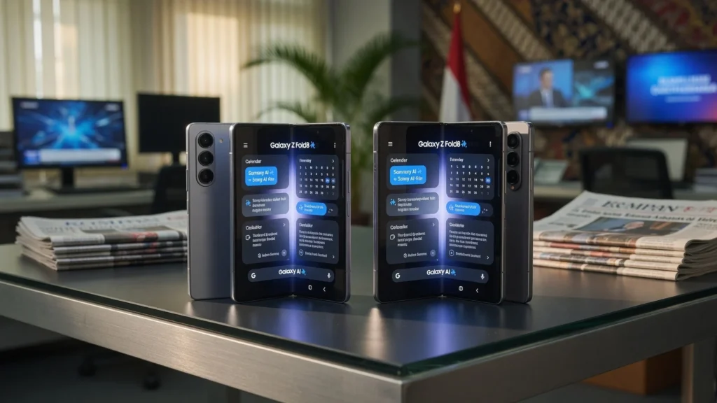 Form Factor & Layar: Lebar Ringan 7,6 Inci vs Panel 8 Inci