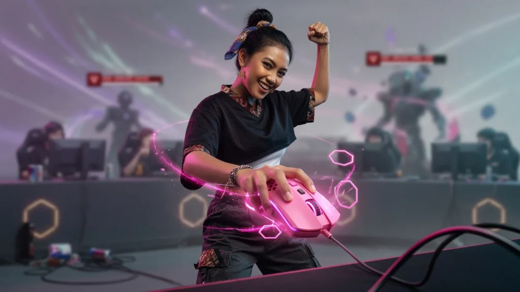 Nirkabel Mid-Range Rechargeable untuk Setup Kasual
