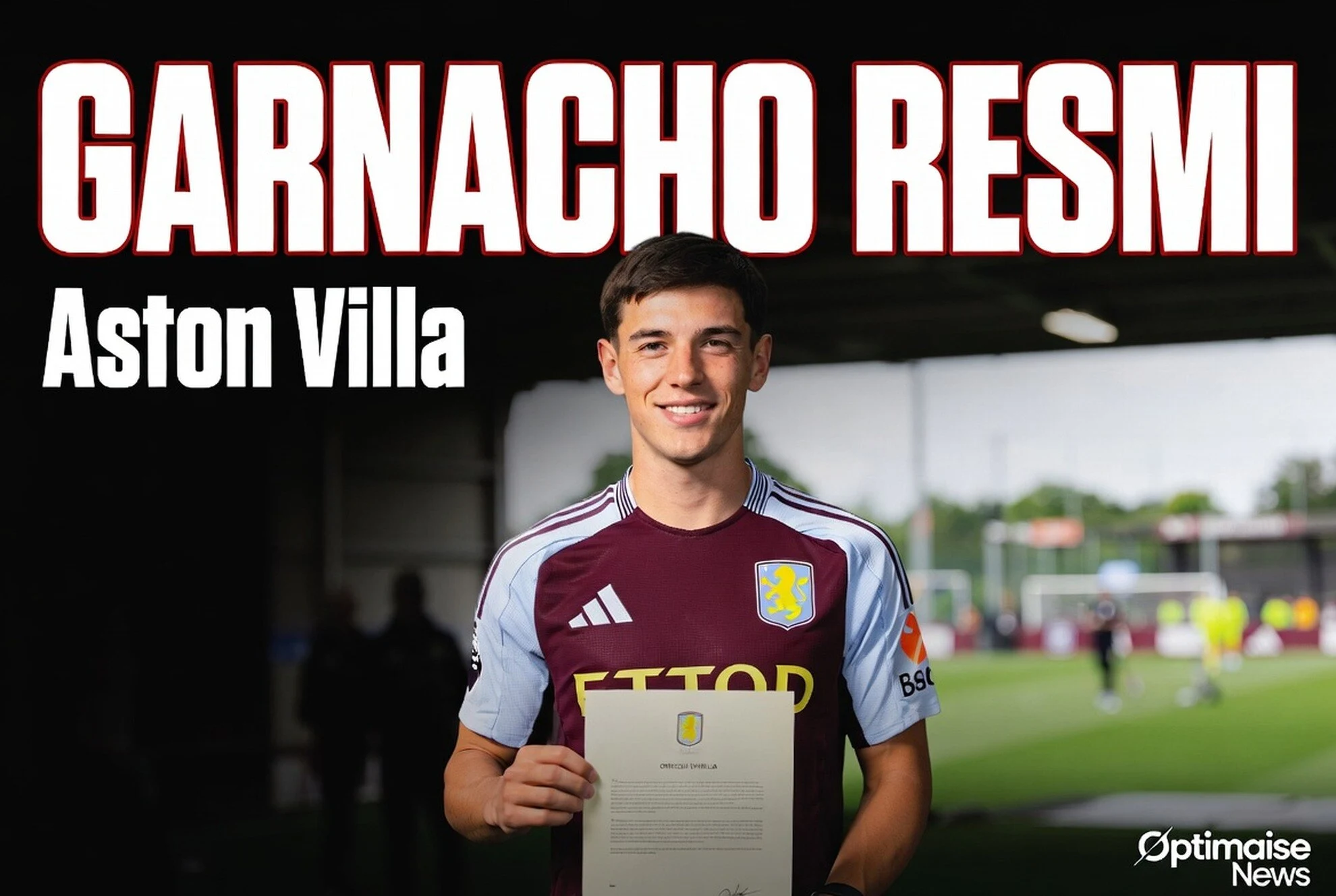 Garnacho Resmi ke Aston Villa Ganti Rogers Laku Rp2,8 Triliun