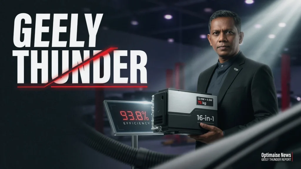Geely Thunder 16-in-1 Gantikan 180 Komponen, Efisiensi 93,8%