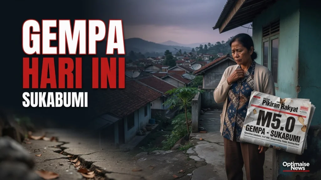 Gempa Hari Ini M5,0 Sukabumi, Terasa ke Lembang