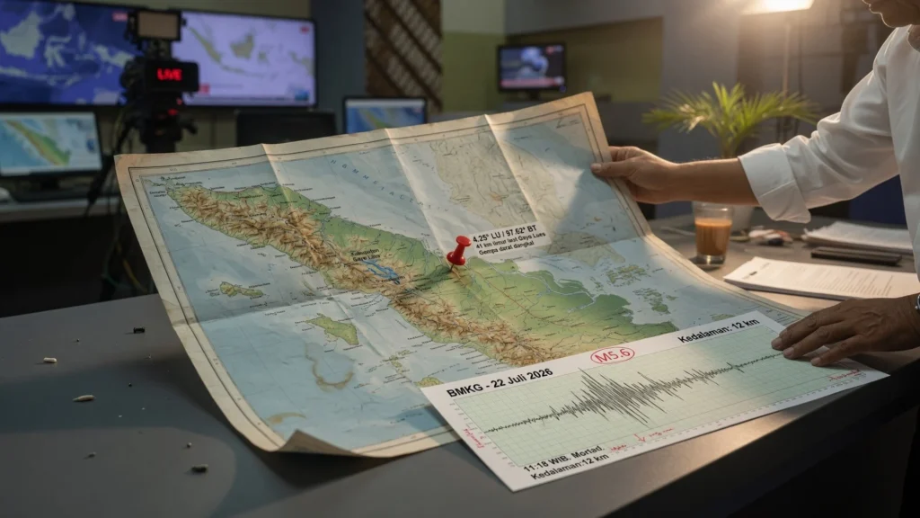 Status Tsunami dan Karakter Gempa Darat Dangkal