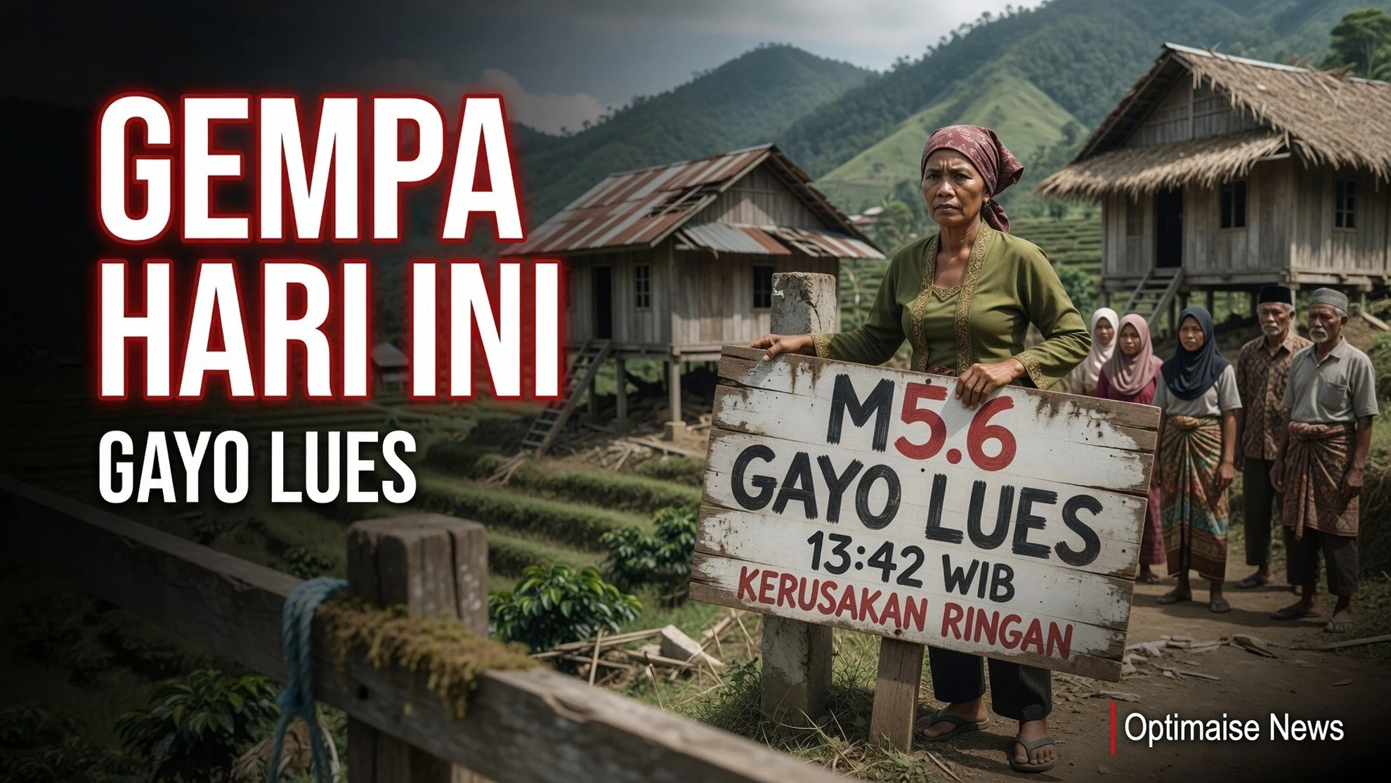Gempa Hari Ini M5,6 Guncang Gayo Lues hingga Medan