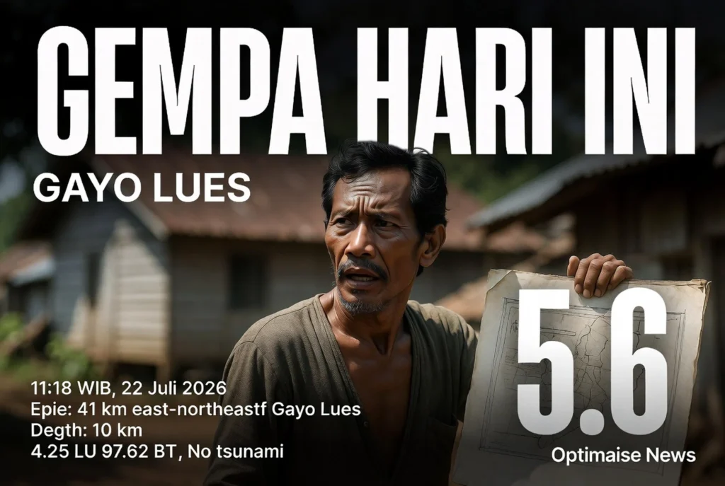 Gempa Hari Ini Magnitudo Guncang Gayo