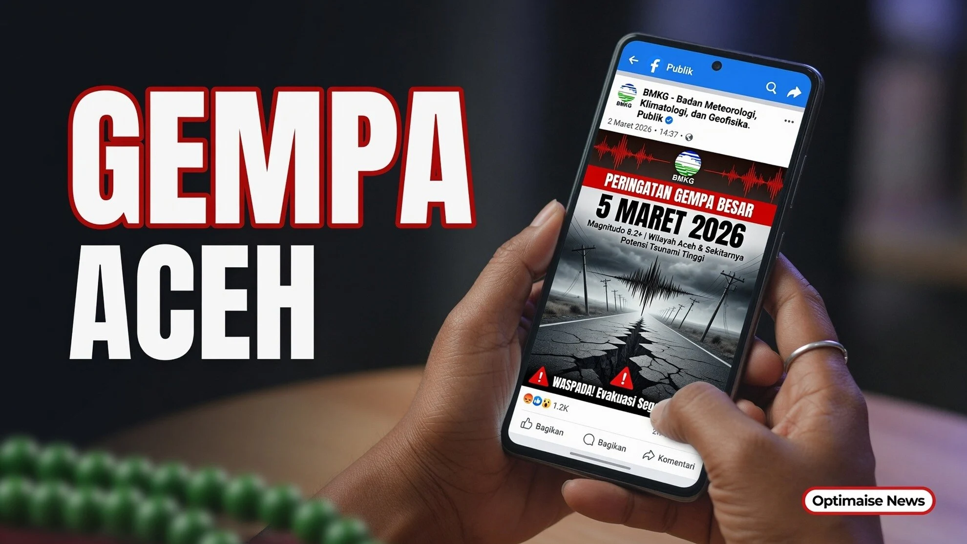 Gempa M5,6 di Aceh Picu Sorotan Klaim Palsu Prediksi BMKG