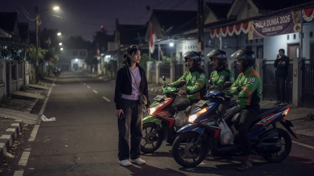Warga lain pilih jalur berbeda: telepon 110 minta diantar polisi