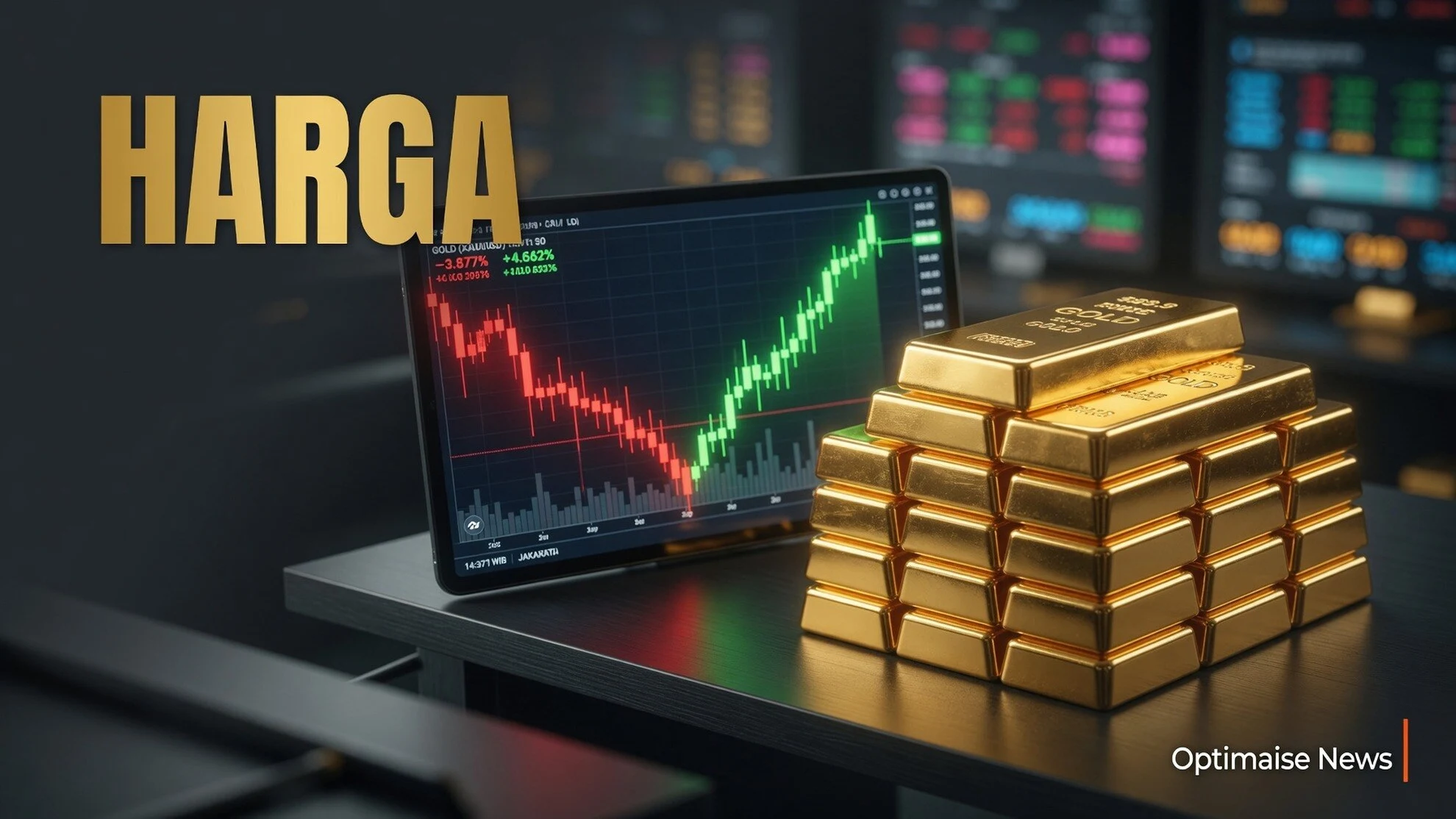 Harga Emas Ambruk 1,96% ke US$4.049,8 Usai Brent Tembus US$4.049,8