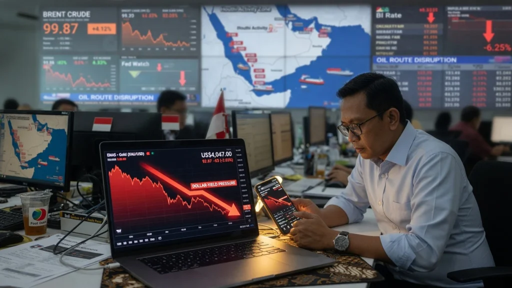 Dari Serangan Tanker Houthi ke Brent US$100: Rantai ke Ekspektasi Suku Bunga