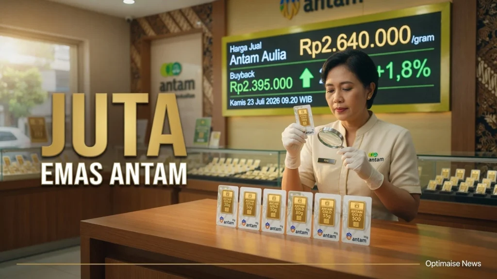 Harga Emas Antam 23 Juli Naik ke Rp2,64 Juta: Jual atau Rp2,64 Juta