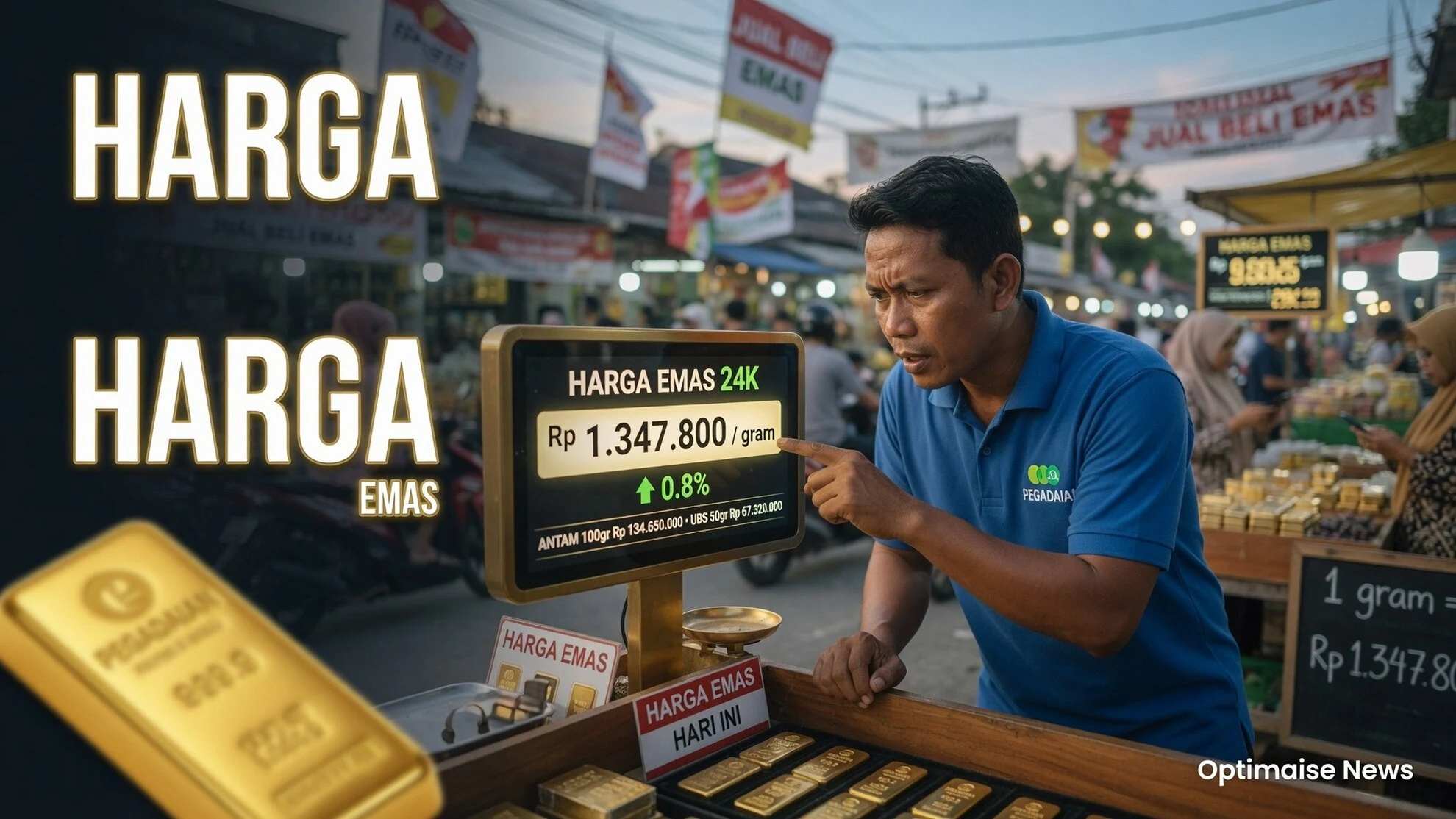 Harga Emas Antam Capai Rp2,64 Juta, Buyback Naik ke Rp2,64 Juta