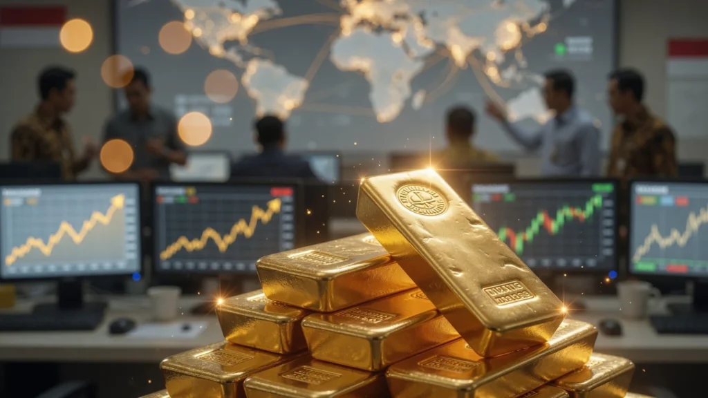 Rebound Tipis Emas Dunia usai Koreksi Hampir 2%