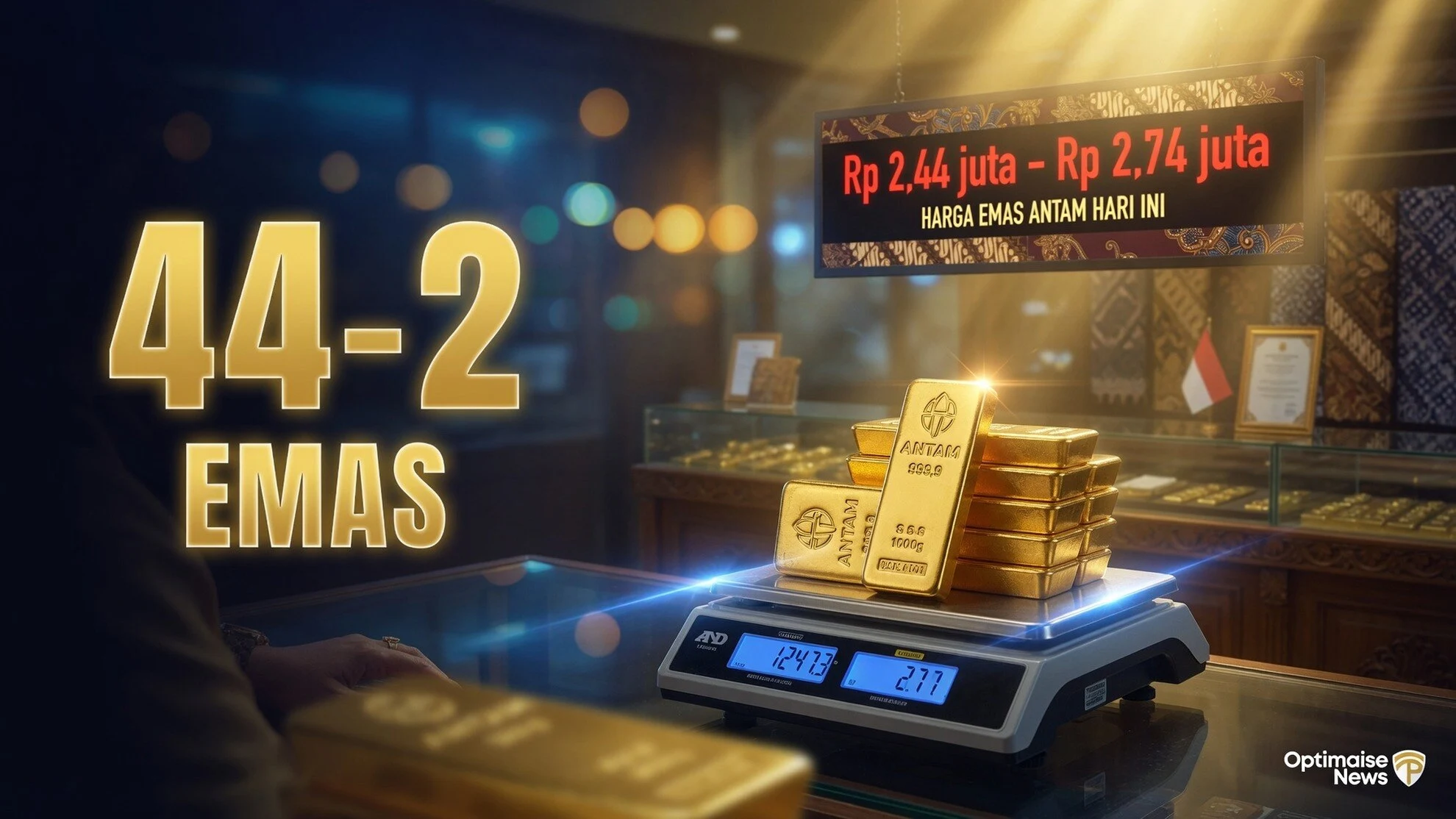 Harga Emas Antam Diprediksi Rp2,44-2,74 Juta Meski Dunia Koreksi 2%