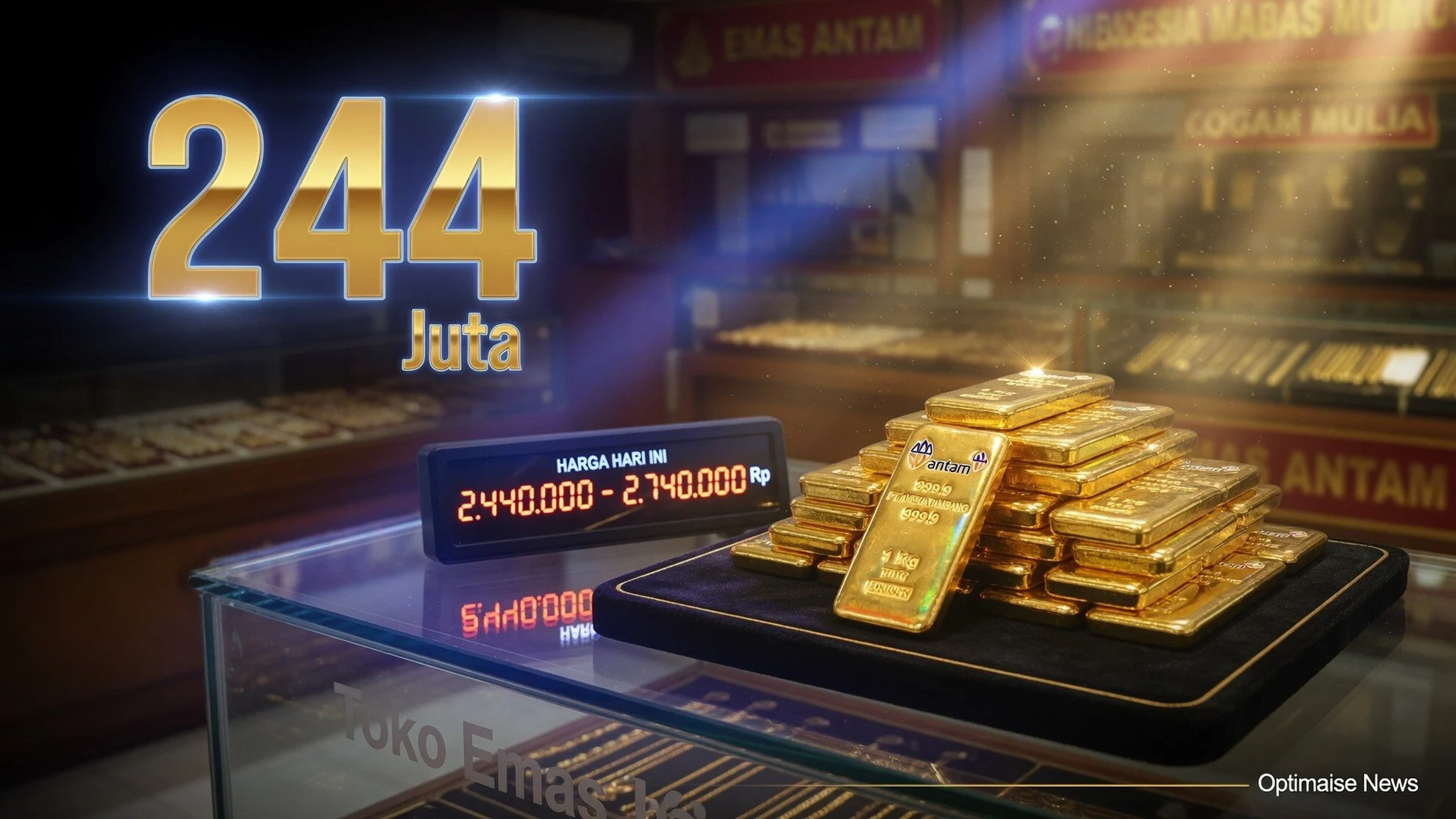 Harga Emas Antam & Juta Meski Brent Rp 2,44