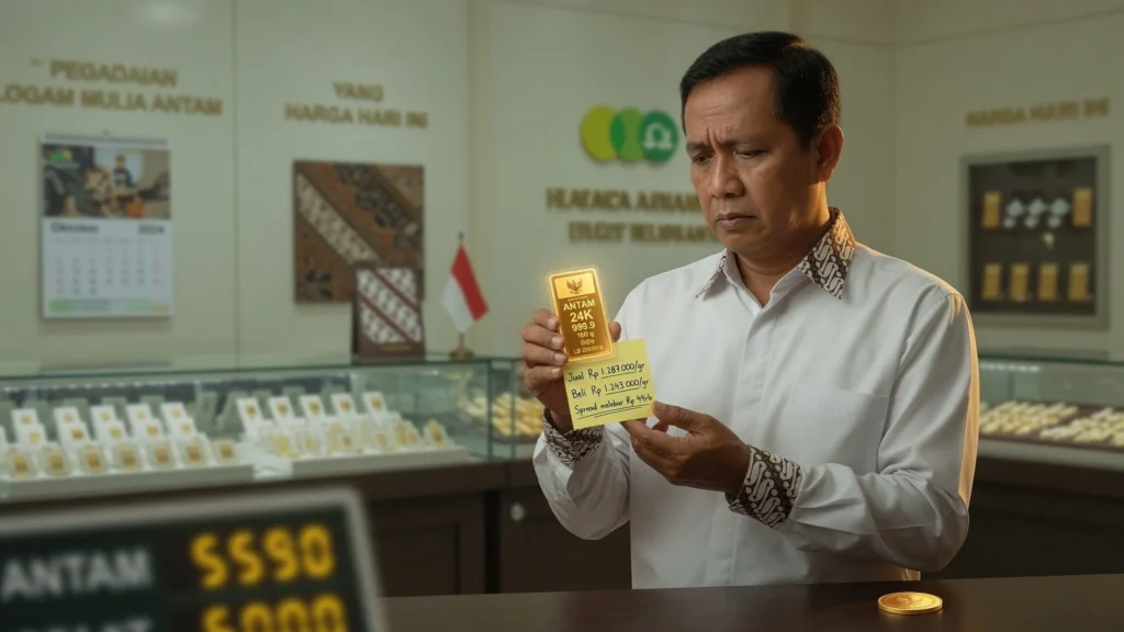 Antam potong jual dan buyback: rincian per gram dan selisihnya