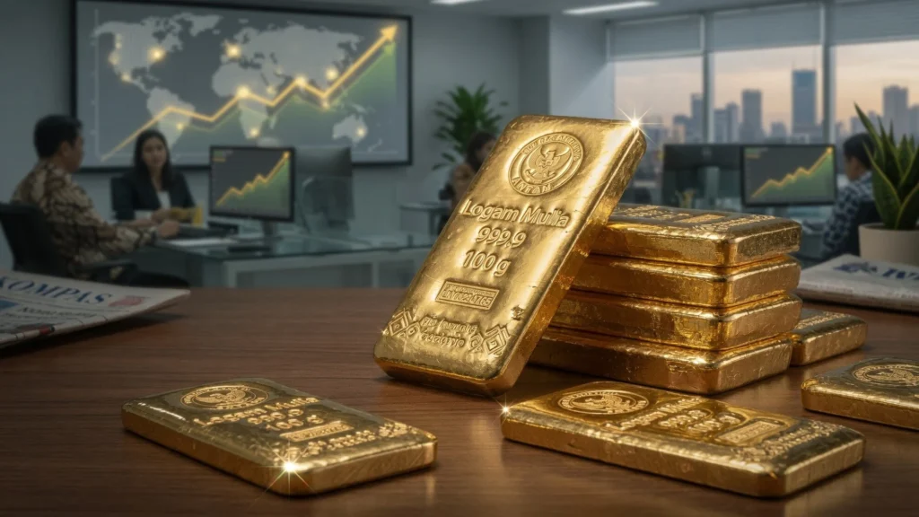 Rebound Emas Dunia di Atas US$4.000 dan Pemicunya