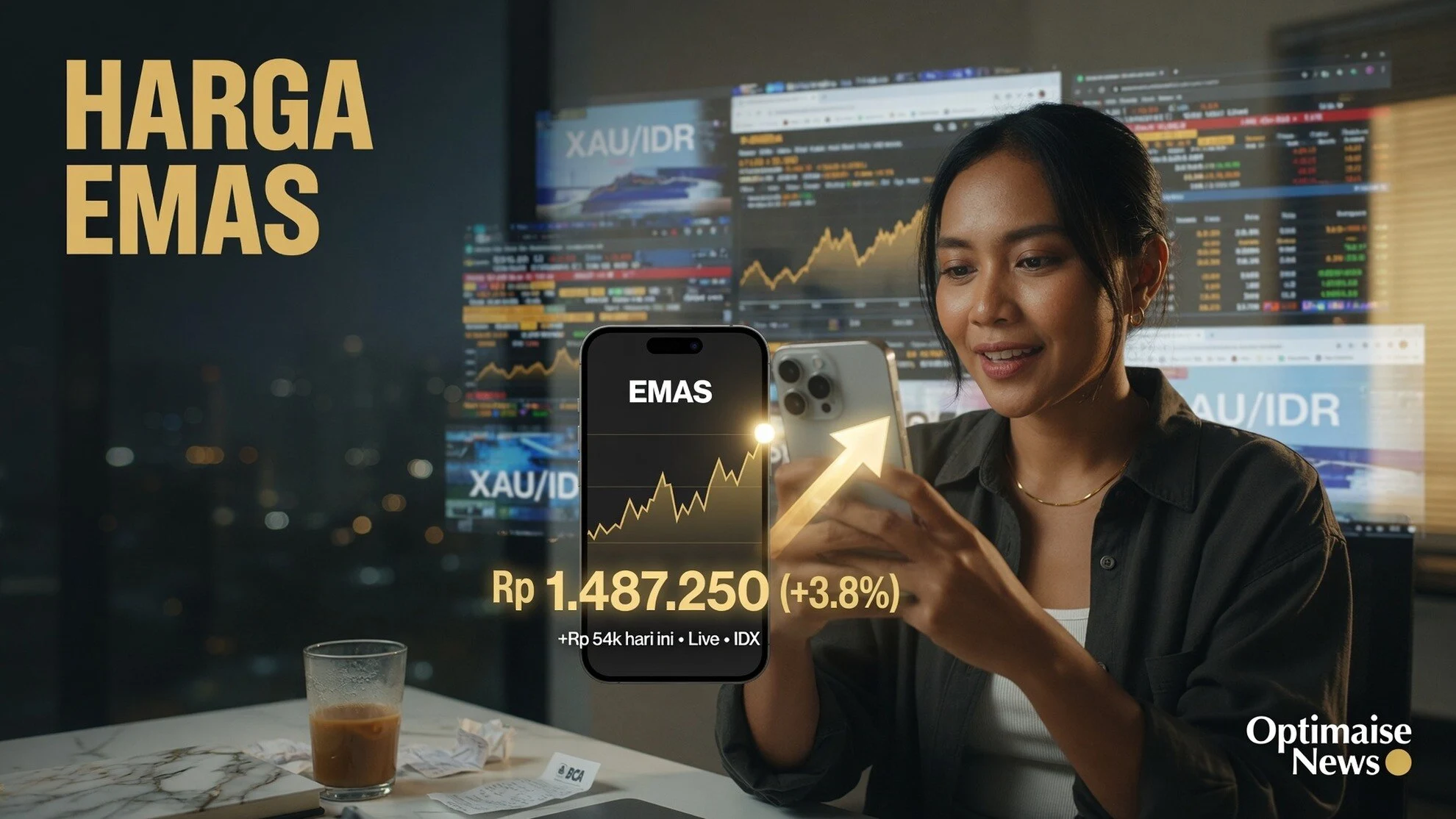 Harga Emas Antam Naik Rp8.000, Buyback Lonjak Rp16.000