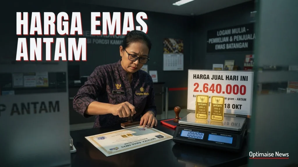 Harga Emas Antam Naik Tipis, Gap Buyback Susut ke Rp245.000