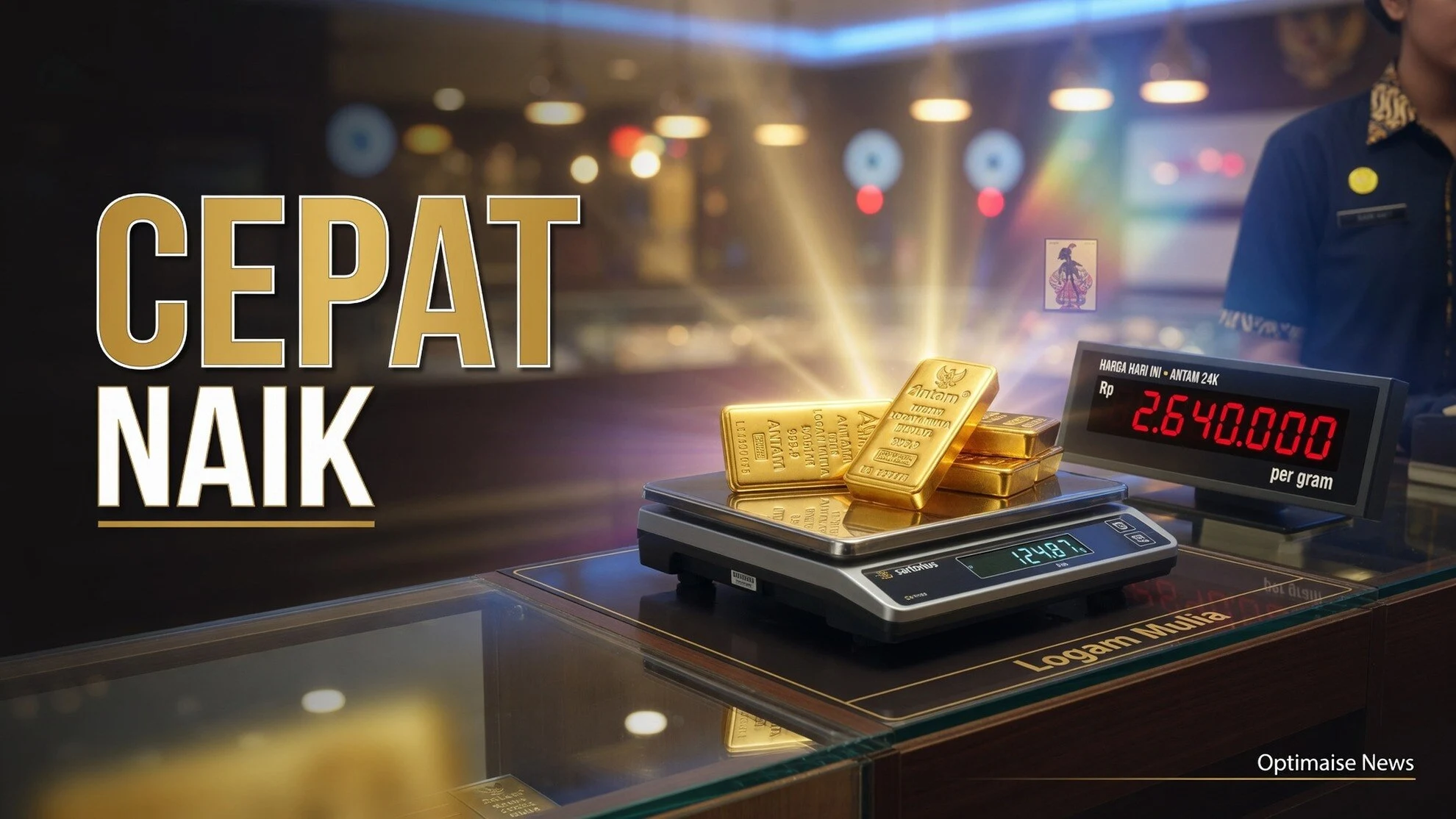 Harga Emas Antam Naik ke Rp2.640.000, Buyback Melaju Lebih Cepat