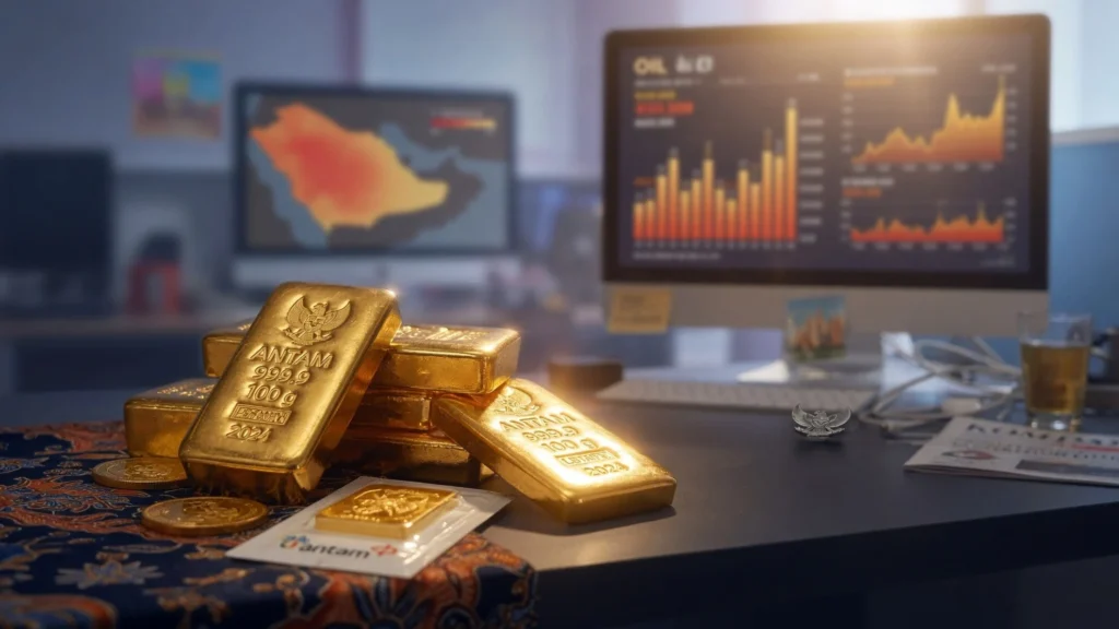 Minyak di Atas US$100 dan Konflik Timur Tengah yang Menekan Logam Mulia
