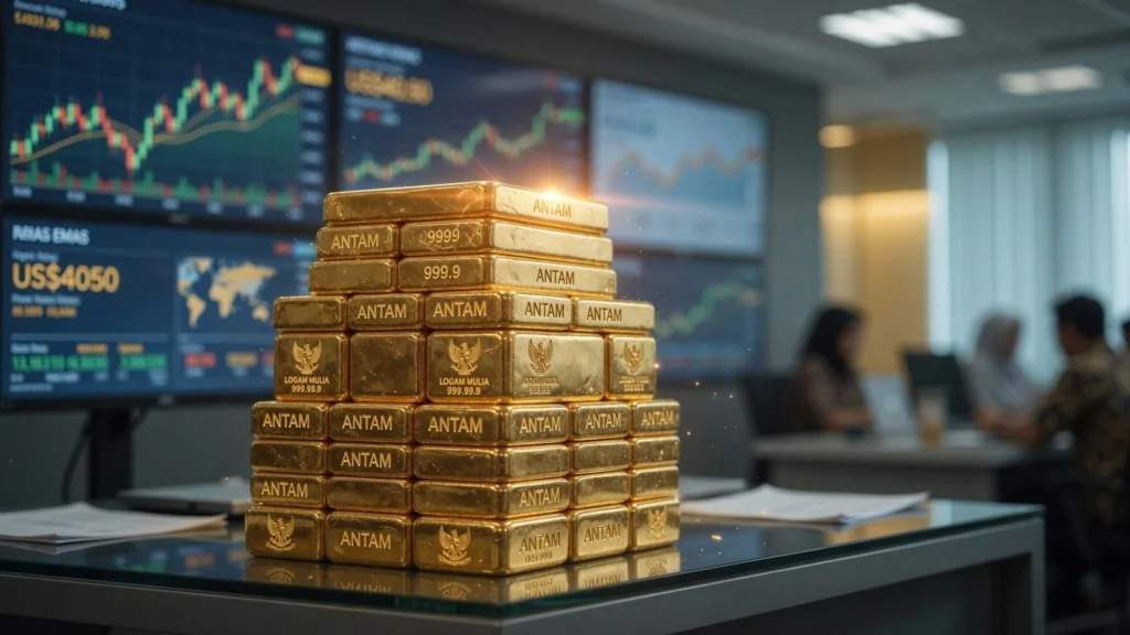 Emas Dunia di Sekitar US$4.050 usai Brent Koreksi