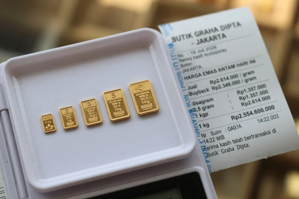 Rincian Pecahan Antam dan Harga di Butik
