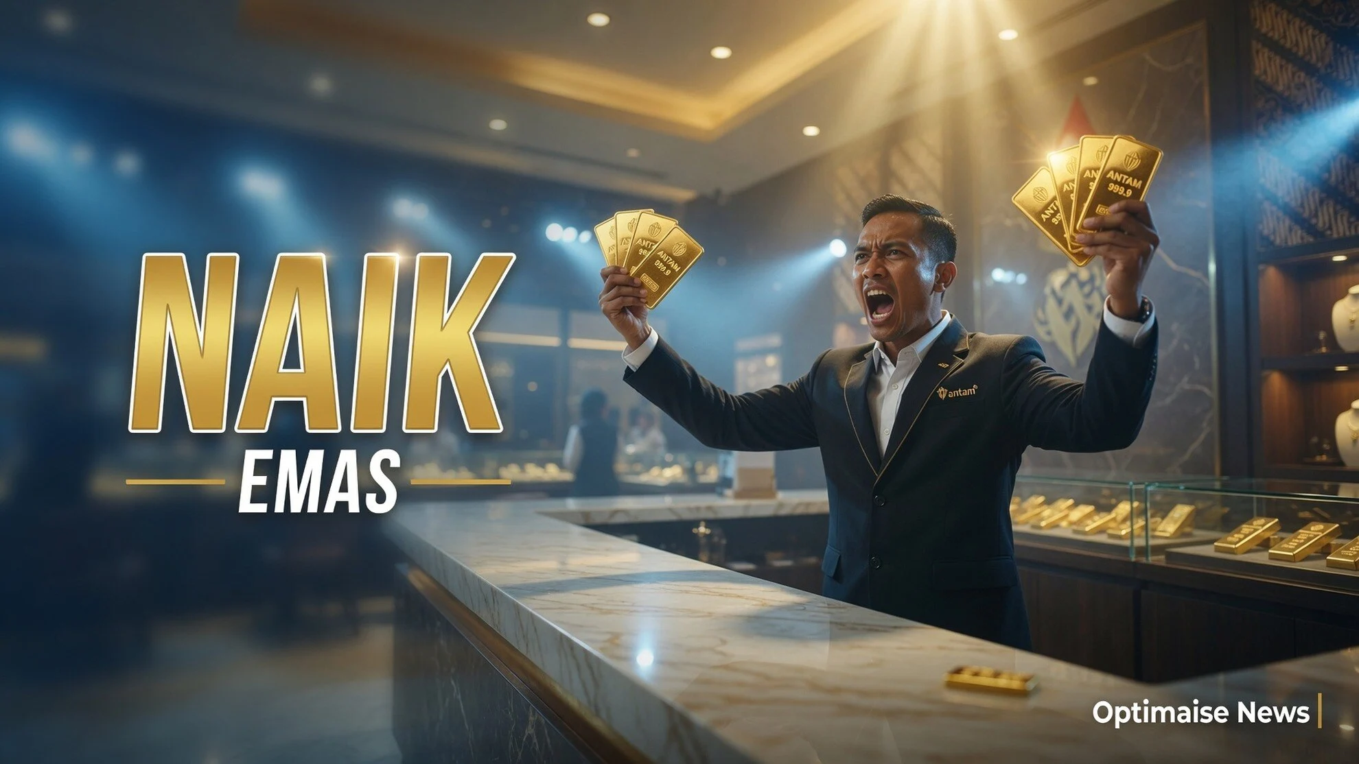 Harga Emas Antam Tetap Rp2.614.000 Meski Spot Dunia Naik