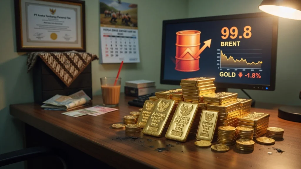 Minyak Mentah US$100 dan Tekanan pada Emas Global