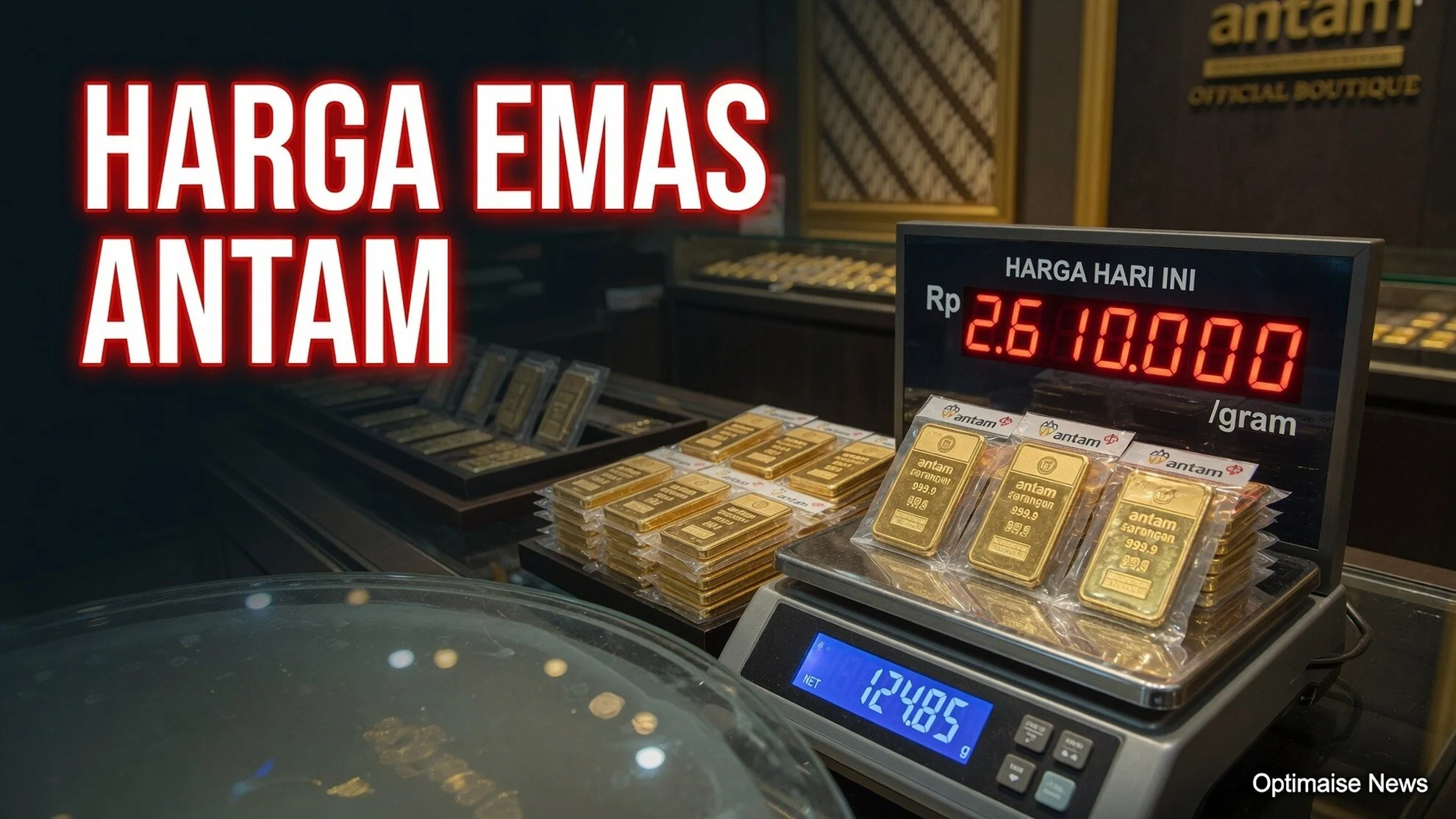 Harga Emas Antam Turun Rp4 Ribu Jadi Rp2,61 Juta per Gram