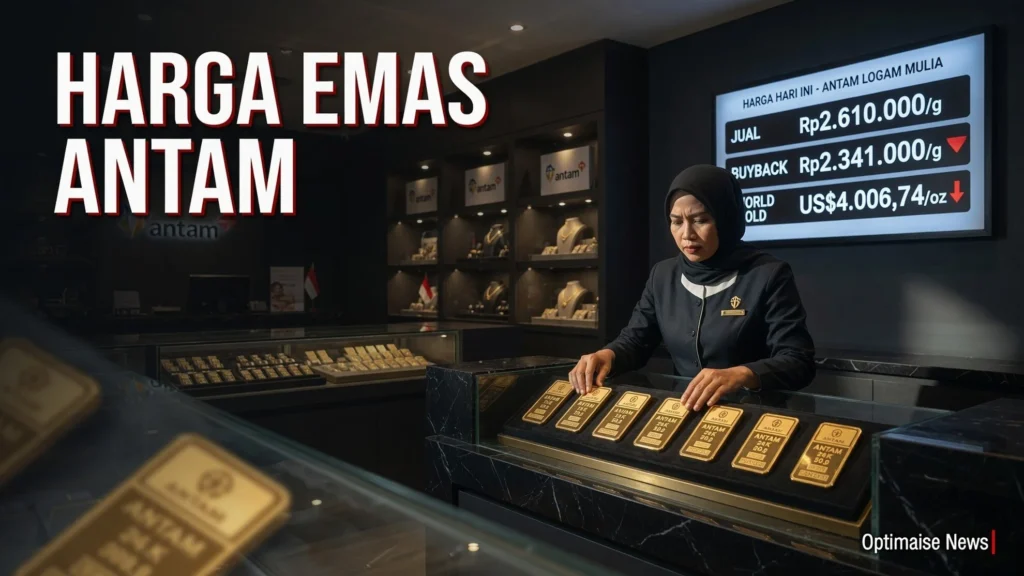 Harga Emas Antam Turun Tipis, Buyback Anjlok Dua Kali Lipat