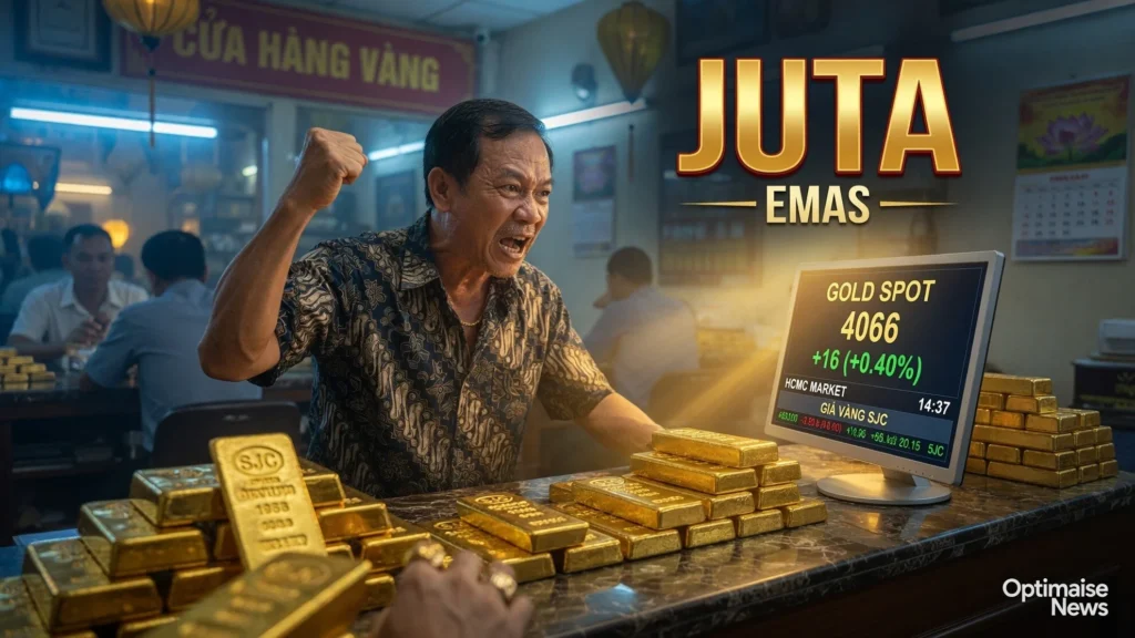 Harga Emas Dunia Naik ke US$4.066, SJC Batangan 140,5 Juta