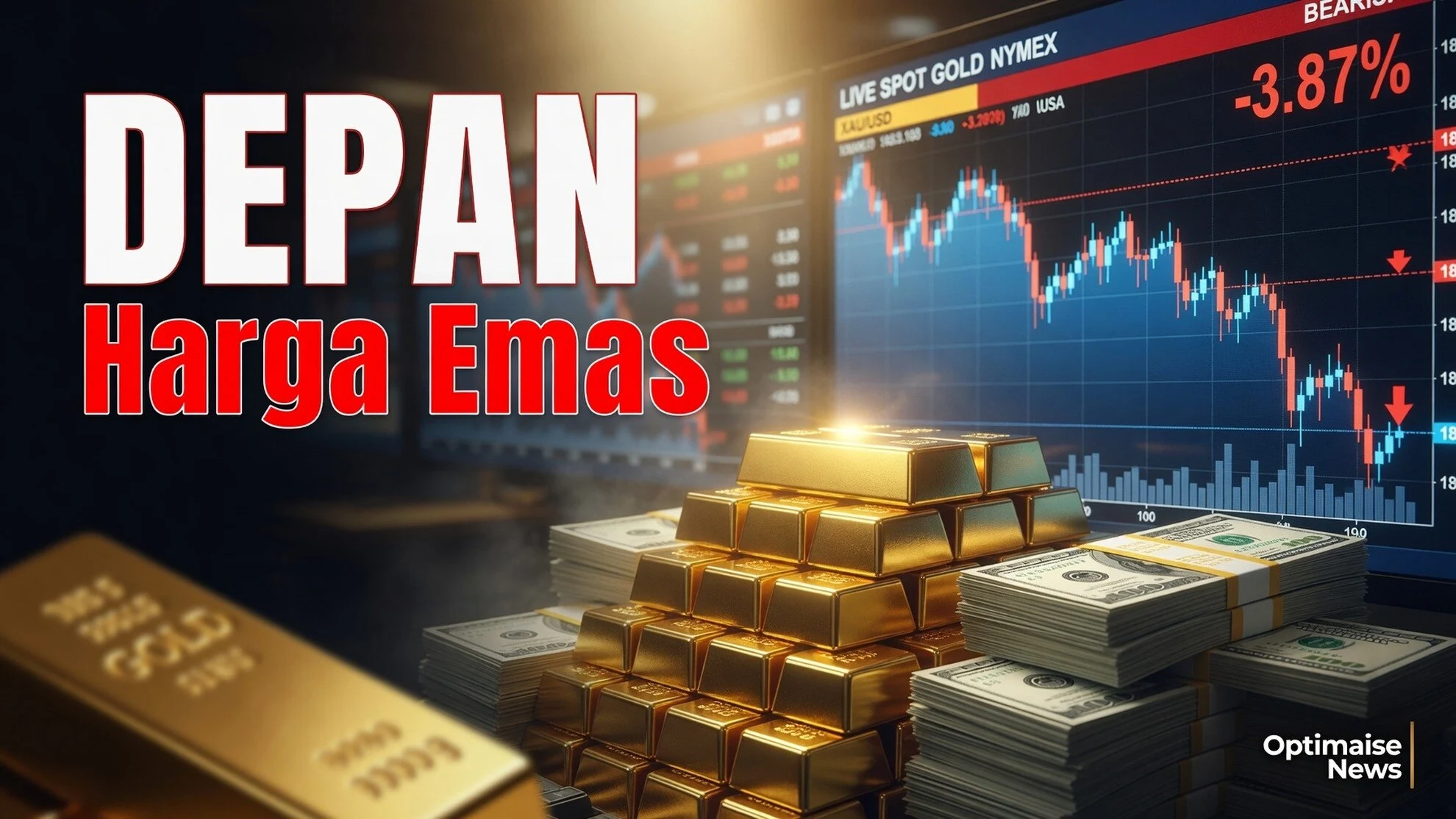Harga Emas Dunia di Bawah 4.125, Ancam Turun ke 3.942 Pekan Depan