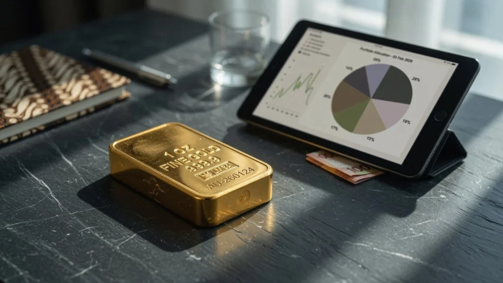 Koreksi dari rekor US$5.600 dan peran konflik Iran