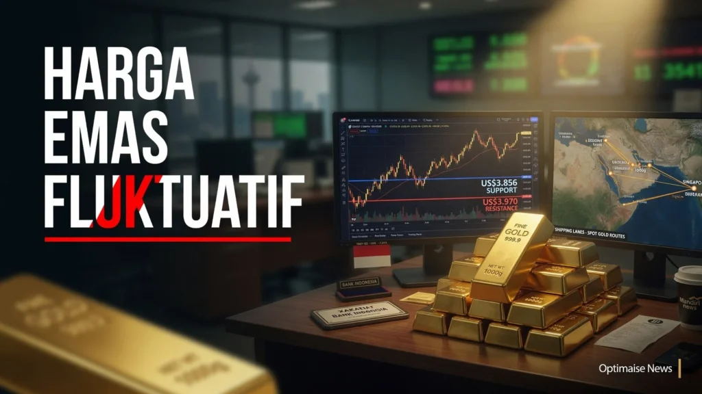 Harga Emas Fluktuatif: Support US$3.970–US$4.149