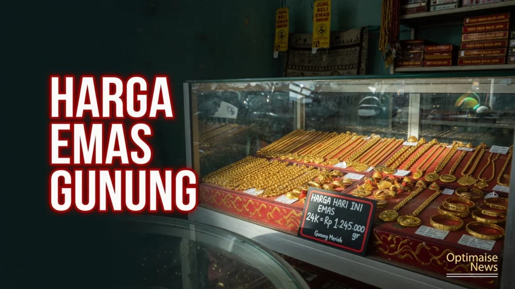 Harga Emas Gunung Meriah Bergerak ke Rp7,656 Juta per Mayam