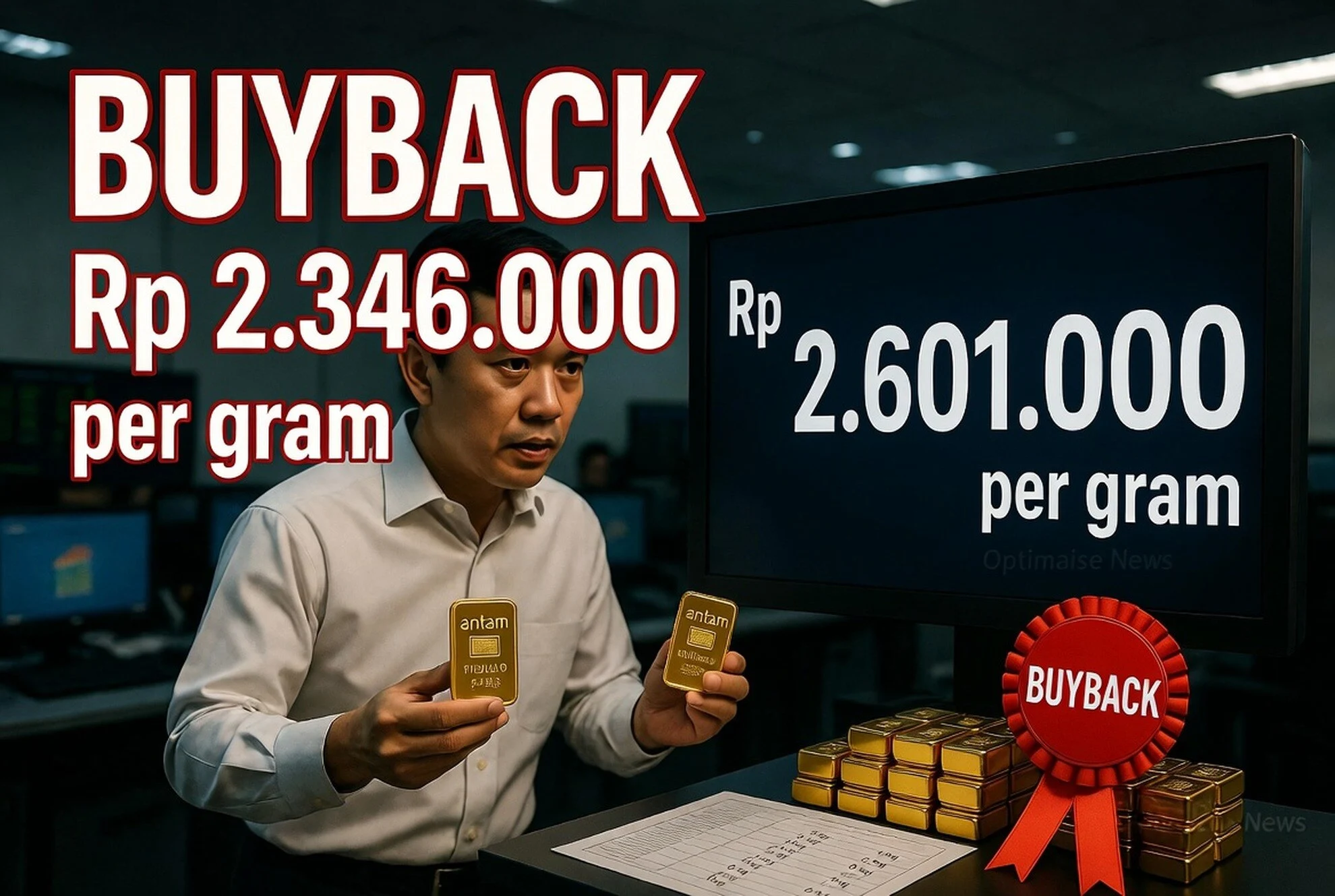 Harga Emas Mulai Rp2.346.000