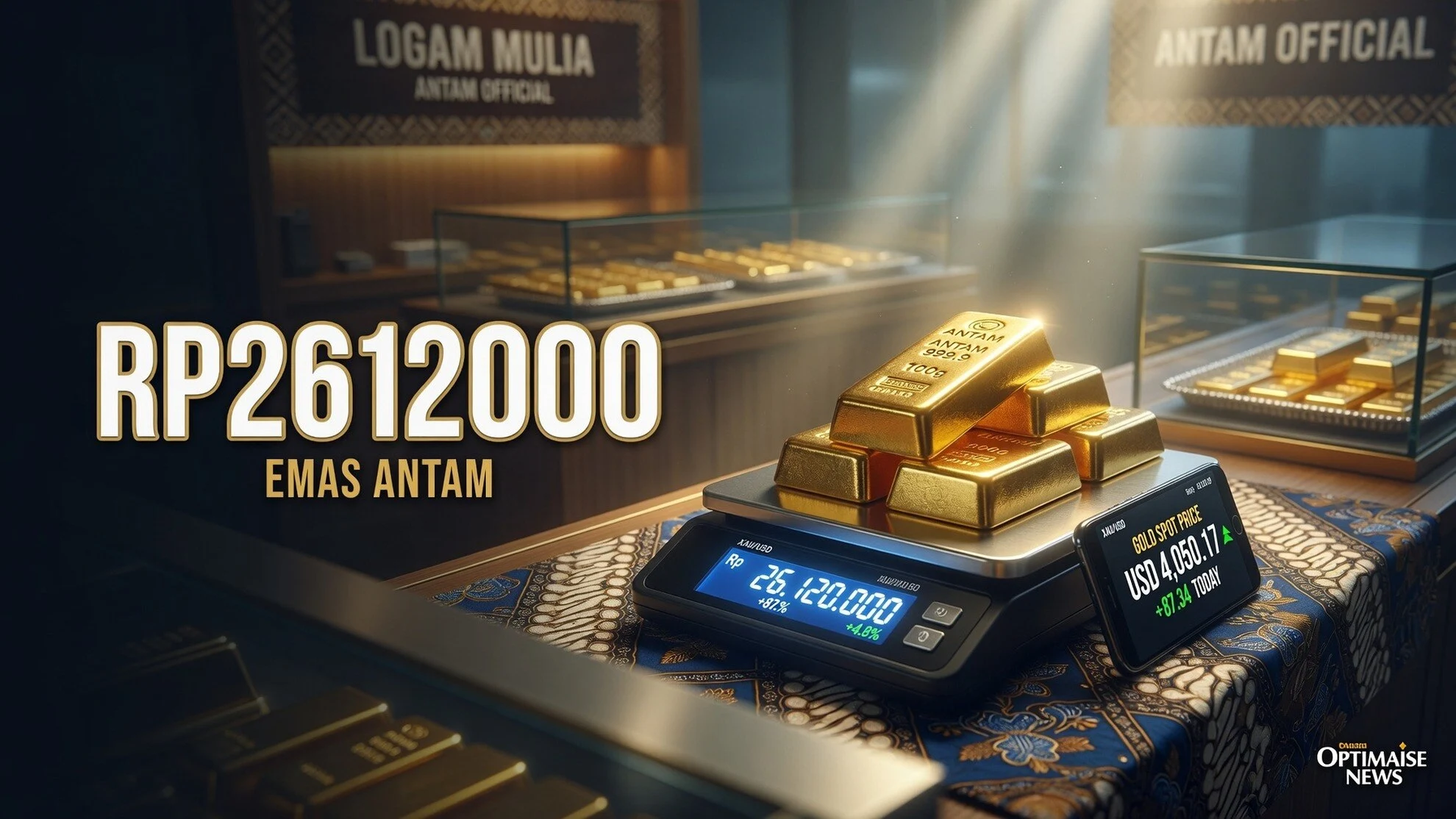 Harga Emas Mulai Rp2.612.000 M