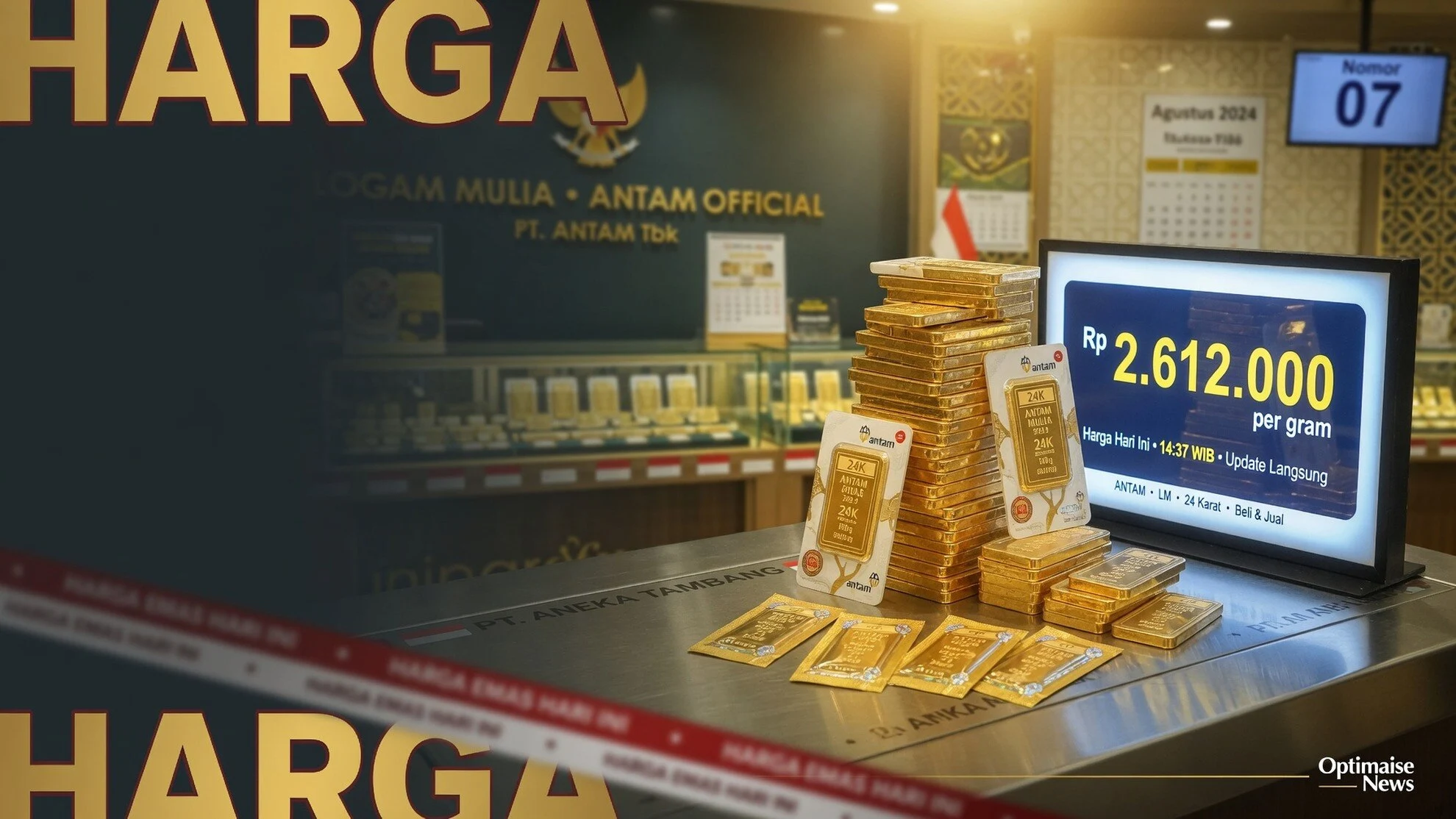 Harga Emas Mulai Rp2.612.000